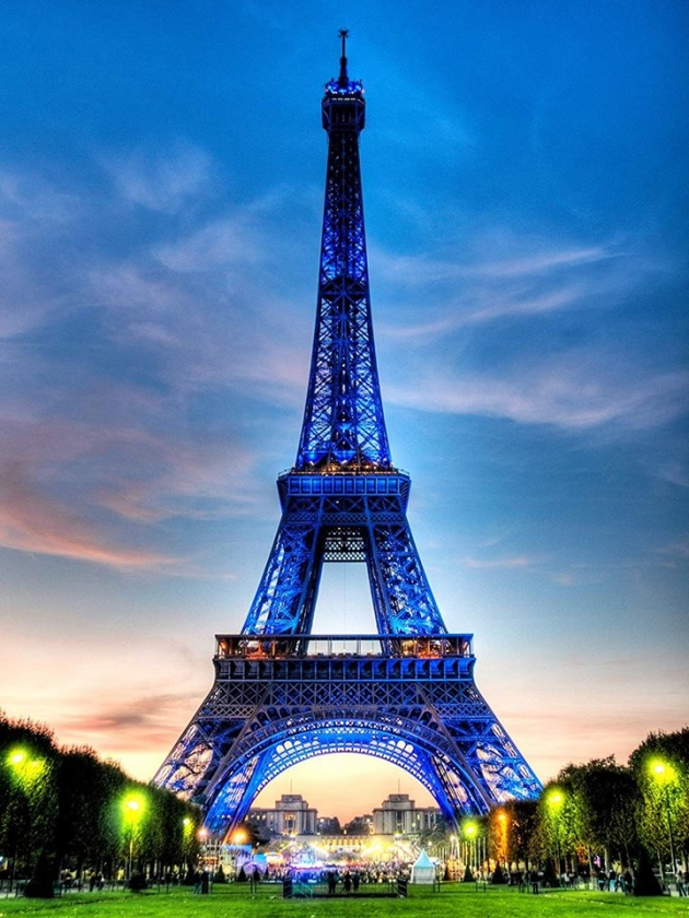 Tranh trang trí nghệ thuật hình ảnh tháp Eiffel về đêm 10715 123Designorg