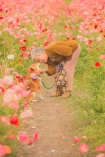 Chàng trai đưa bà ngoại đi ngắm hoa bốn mùa